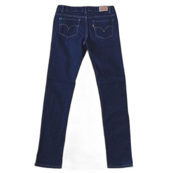 Levi's 711 Skinny Dark Denim 5 Pocket Jeans Size 14 Regular - Picture 3 of 12